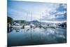 Sailing Harbour of Apia at Sunset, Upolu, Samoa, South Pacific, Pacific-Michael Runkel-Mounted Photographic Print