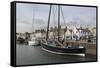 Sailing Herring Drifter Moored in Harbour, Anstruther, Fife Coast, Scotland, United Kingdom-Nick Servian-Framed Stretched Canvas