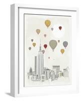 Sailing High - City-Archie Stone-Framed Giclee Print