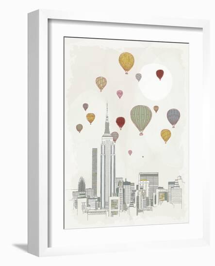 Sailing High - City-Archie Stone-Framed Giclee Print