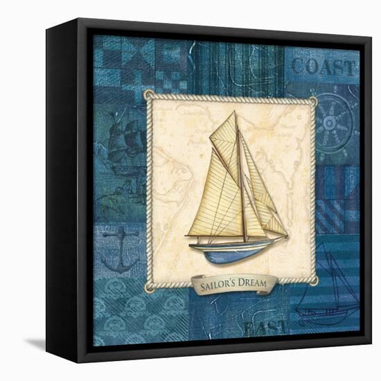 Sailing III-Charlene Audrey-Framed Stretched Canvas