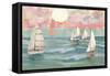 Sailing III-Sasha-Framed Stretched Canvas