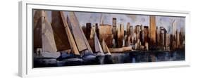 Sailing in Manhattan-Marti Bofarull-Framed Premium Giclee Print