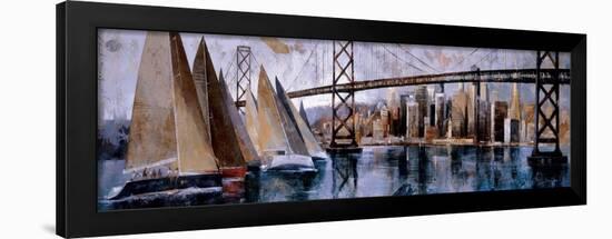 Sailing in San Francisco-Marti Bofarull-Framed Art Print