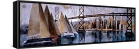 Sailing in San Francisco-Marti Bofarull-Framed Stretched Canvas