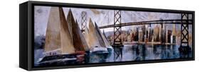 Sailing in San Francisco-Marti Bofarull-Framed Stretched Canvas