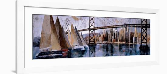 Sailing in San Francisco-Marti Bofarull-Framed Premium Giclee Print