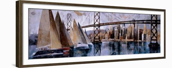 Sailing in San Francisco-Marti Bofarull-Framed Premium Giclee Print