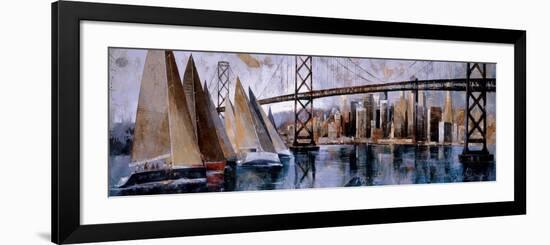 Sailing in San Francisco-Marti Bofarull-Framed Premium Giclee Print