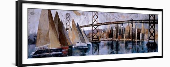 Sailing in San Francisco-Marti Bofarull-Framed Premium Giclee Print