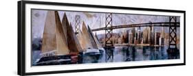 Sailing in San Francisco-Marti Bofarull-Framed Premium Giclee Print