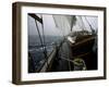 Sailing in Stormy Weather, Ticondergoa Race-Michael Brown-Framed Premium Photographic Print