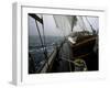 Sailing in Stormy Weather, Ticondergoa Race-Michael Brown-Framed Premium Photographic Print