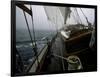 Sailing in Stormy Weather, Ticondergoa Race-Michael Brown-Framed Premium Photographic Print