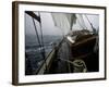 Sailing in Stormy Weather, Ticondergoa Race-Michael Brown-Framed Photographic Print