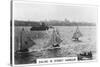 Sailing in Sydney Harbour, Australia, 1928-null-Stretched Canvas