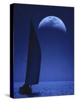 Sailing in the Moonlight-null-Stretched Canvas