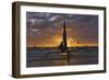 Sailing in the Ocean at Sunset, Boracay Island, Aklan Province, Philippines-Keren Su-Framed Photographic Print