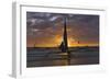 Sailing in the Ocean at Sunset, Boracay Island, Aklan Province, Philippines-Keren Su-Framed Photographic Print