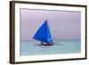 Sailing in the Ocean, Boracay Island, Aklan Province, Philippines-Keren Su-Framed Photographic Print