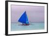 Sailing in the Ocean, Boracay Island, Aklan Province, Philippines-Keren Su-Framed Photographic Print