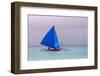Sailing in the Ocean, Boracay Island, Aklan Province, Philippines-Keren Su-Framed Photographic Print