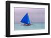 Sailing in the Ocean, Boracay Island, Aklan Province, Philippines-Keren Su-Framed Photographic Print