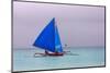 Sailing in the Ocean, Boracay Island, Aklan Province, Philippines-Keren Su-Mounted Photographic Print