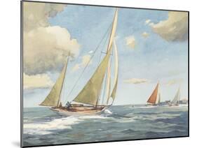 Sailing in the Solent-Frank Sherwin-Mounted Giclee Print