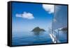 Sailing in the very flat waters of the Mamanuca Islands, Fiji, South Pacific-Michael Runkel-Framed Stretched Canvas