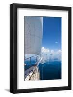 Sailing in the very flat waters of the Mamanuca Islands, Fiji, South Pacific-Michael Runkel-Framed Photographic Print