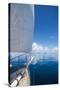 Sailing in the very flat waters of the Mamanuca Islands, Fiji, South Pacific-Michael Runkel-Stretched Canvas