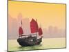 Sailing in Victoria Harbor in Hong Kong.-SeanPavonePhoto-Mounted Photographic Print