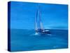 Sailing Into The Blue-Markus Bleichner-Stretched Canvas