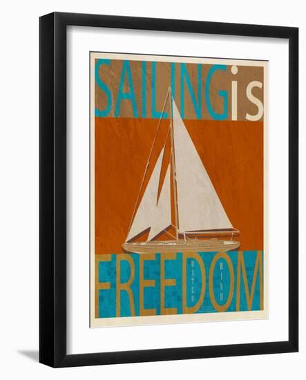 Sailing Is Freedom-Joost Hogervorst-Framed Art Print