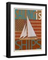 Sailing Is Model I on Wood-Joost Hogervorst-Framed Art Print