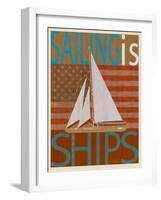 Sailing Is Model I on Wood-Joost Hogervorst-Framed Art Print