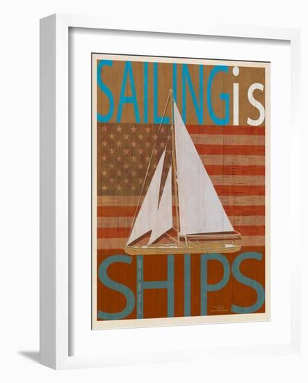 Sailing Is Model I on Wood-Joost Hogervorst-Framed Art Print
