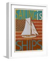 Sailing Is Model Ships America-Joost Hogervorst-Framed Art Print