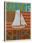 Sailing Is Model Ships America-Joost Hogervorst-Stretched Canvas