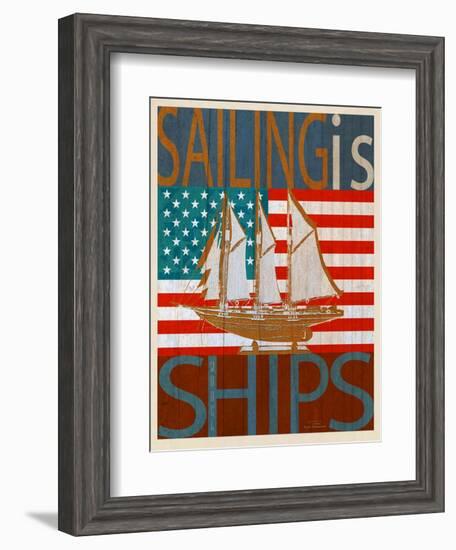 Sailing Is Model Ships Atlantic-Joost Hogervorst-Framed Art Print