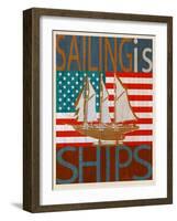 Sailing Is Model Ships Atlantic-Joost Hogervorst-Framed Art Print