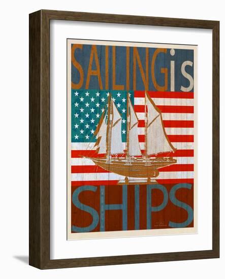 Sailing Is Model Ships Atlantic-Joost Hogervorst-Framed Art Print