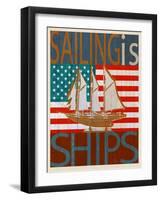 Sailing Is Model Ships Atlantic-Joost Hogervorst-Framed Art Print