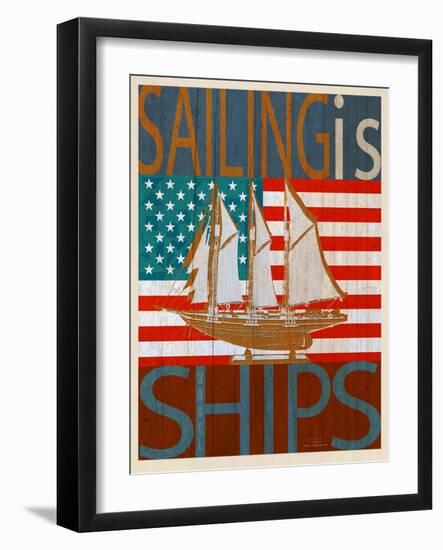 Sailing Is Model Ships Atlantic-Joost Hogervorst-Framed Art Print