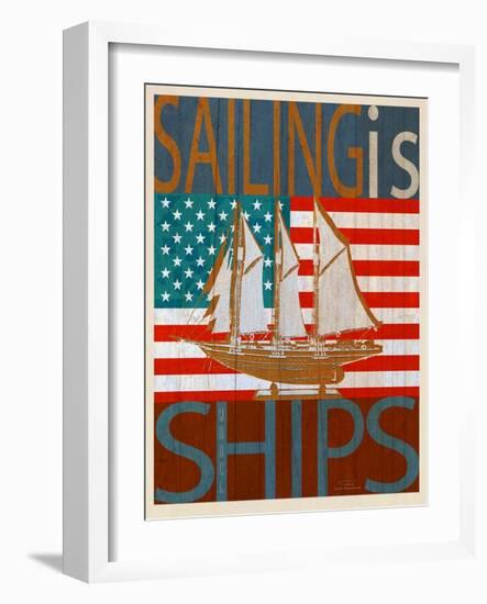 Sailing Is Model Ships Atlantic-Joost Hogervorst-Framed Art Print