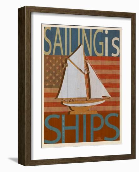 Sailing Is Model Ships Columbia-Joost Hogervorst-Framed Art Print