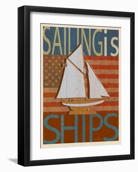 Sailing Is Model Ships Columbia-Joost Hogervorst-Framed Art Print