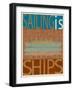 Sailing Is Titanic Model on Brown-Joost Hogervorst-Framed Art Print