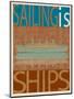 Sailing Is Titanic Model on Brown-Joost Hogervorst-Mounted Art Print